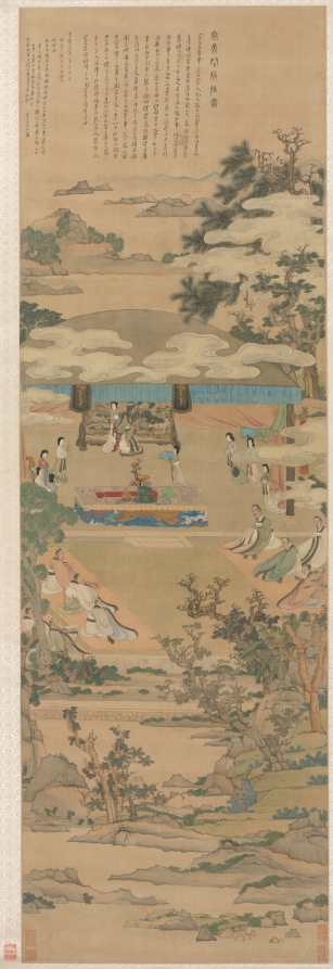 宣文君授經圖 · 陳洪綬
