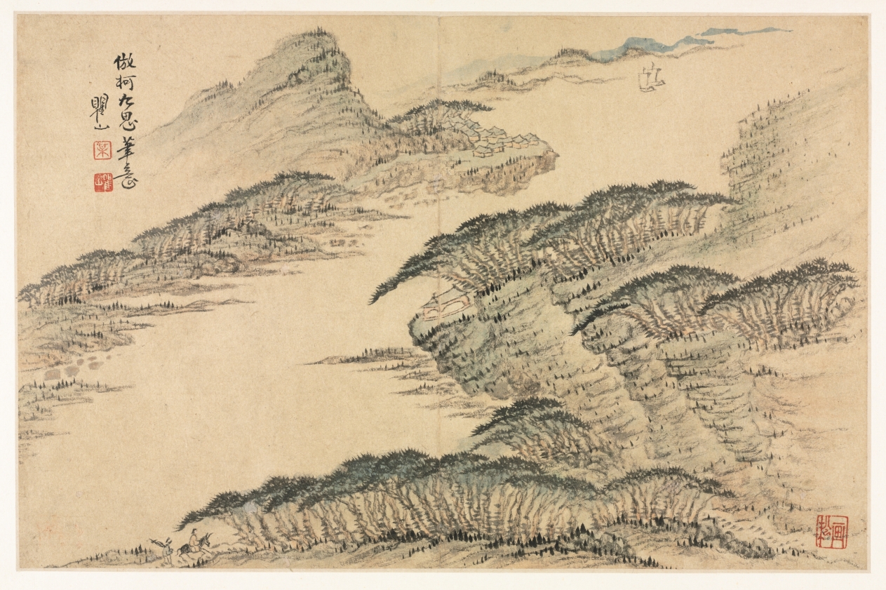 倣古山水圖冊 · 梅清