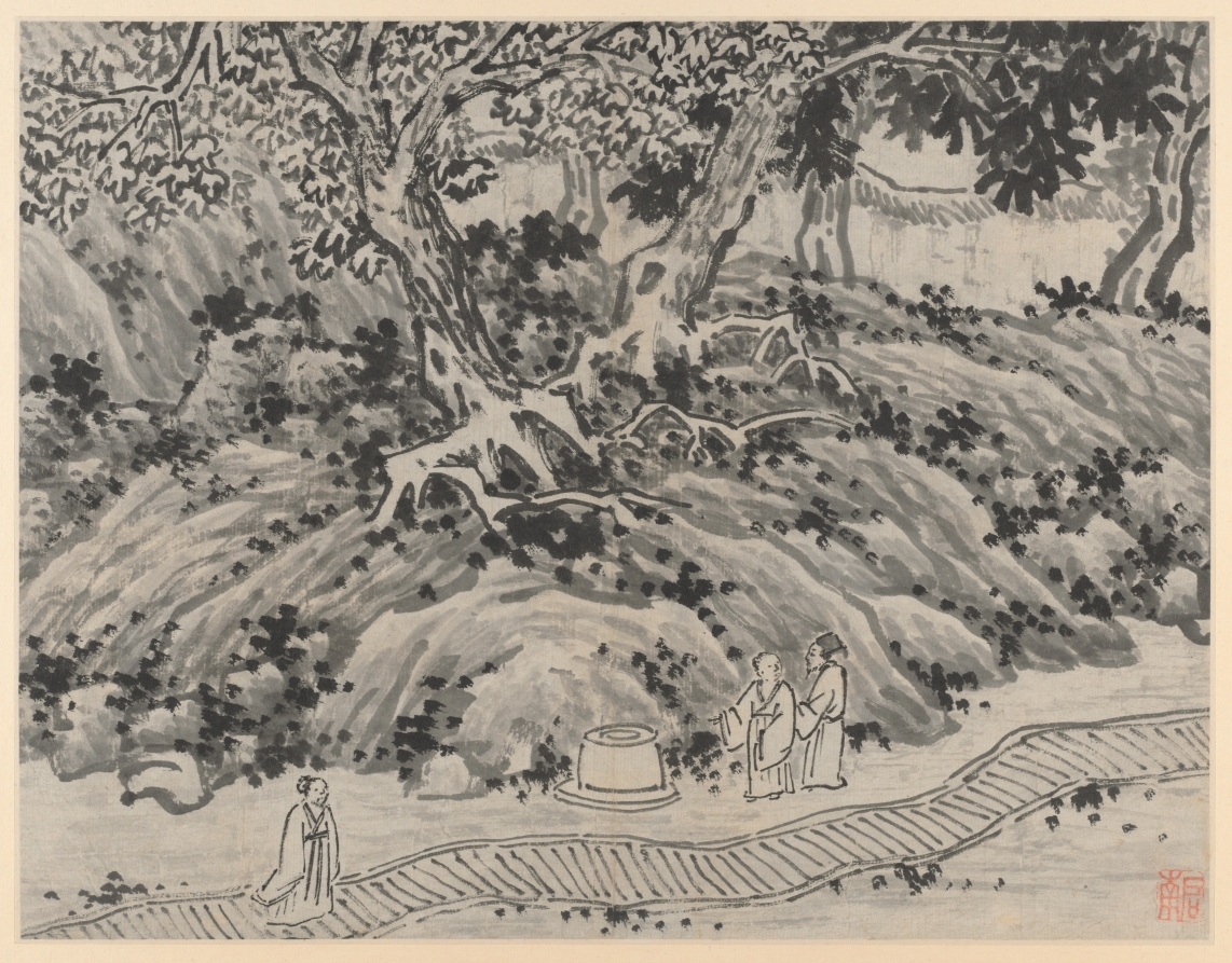 The Fool's Spring, from Twelve Views of Tiger Hill, Suzhou · 沈周
