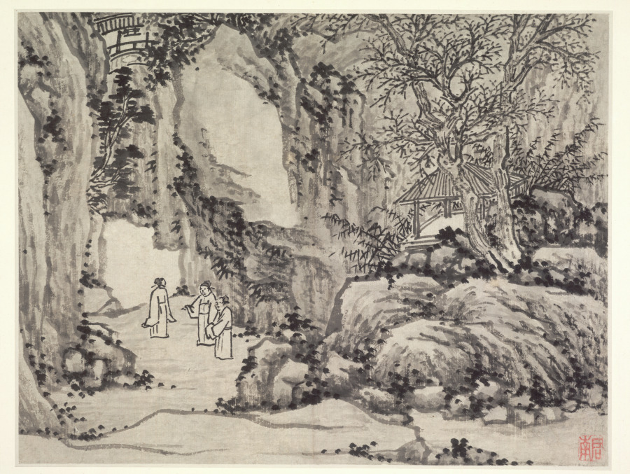 The Sword Spring, Tiger Hill, from Twelve Views of Tiger Hill, Suzhou · 沈周
