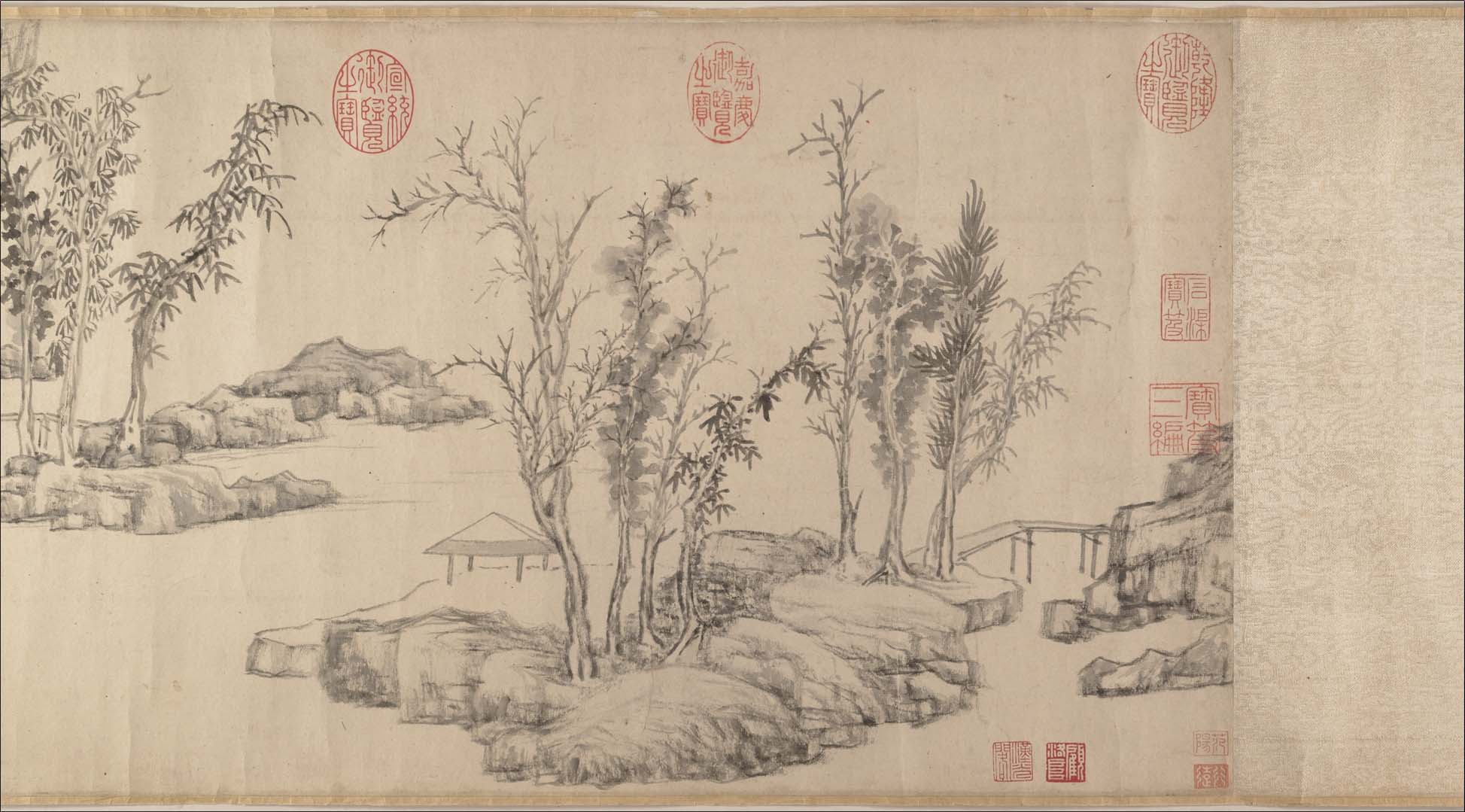 Summer retreat in the eastern grove · Wen Zhengming