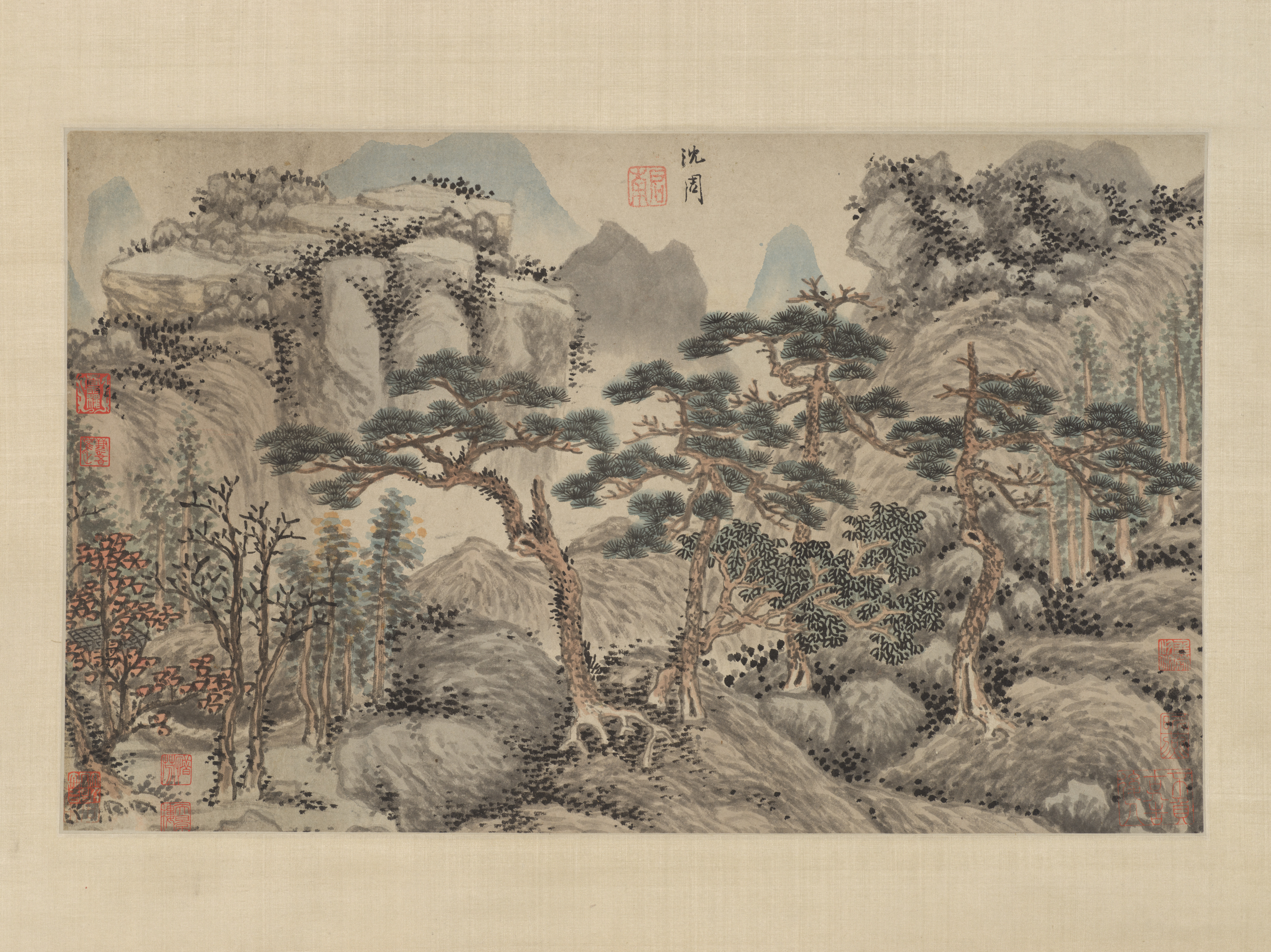 Landscape with Four Pines · Shen Zhou