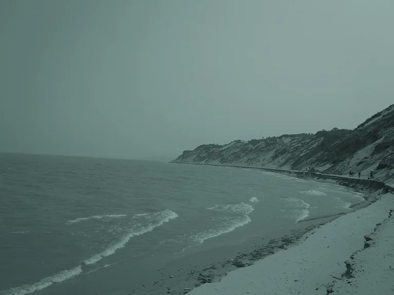 鄱阳湖实景的艺术化背景预览